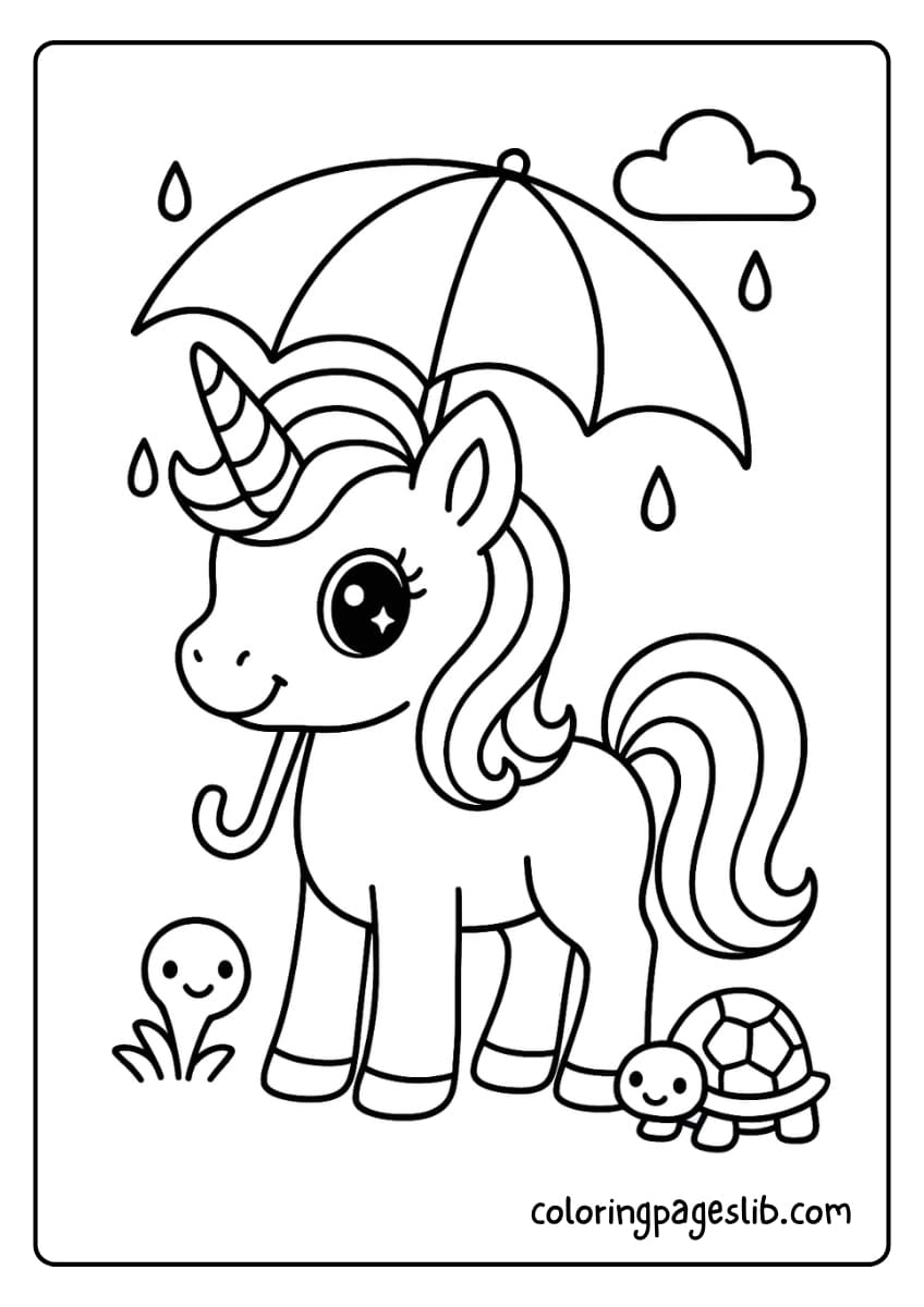 Magical Glow – My Little Pony Unicorn Coloring Pages