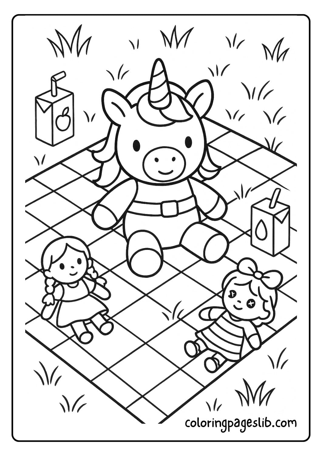 Unicorn Doll at the Park