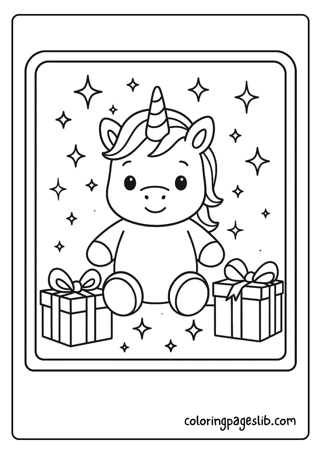 Unicorn Doll in a Toy Shop Window