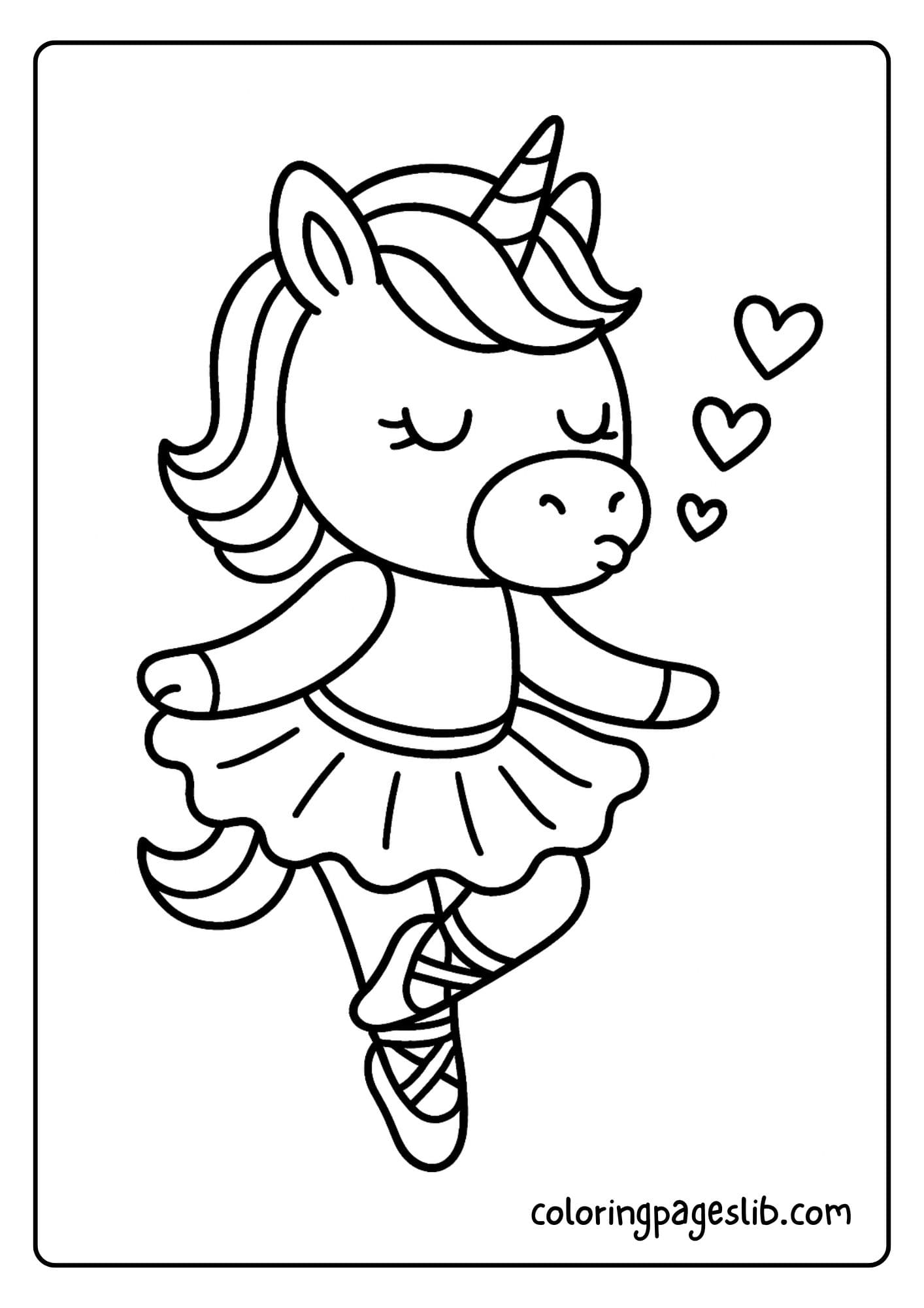 Unicorn blowing kisses in a curtsy after a show