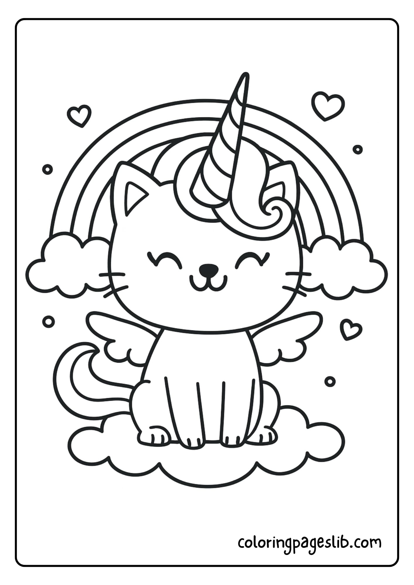 unicorn cat unikitty coloring pages (2)